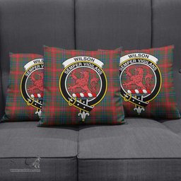 ScotsTee Shop Scottish Wilson Modern Clan Crest Tartan Pillow/ Pillow Cover Tartan Accessories for Home