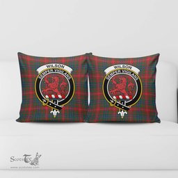 ScotsTee Shop Scottish Wilson Modern Clan Crest Tartan Pillow/ Pillow Cover Tartan Accessories for Home