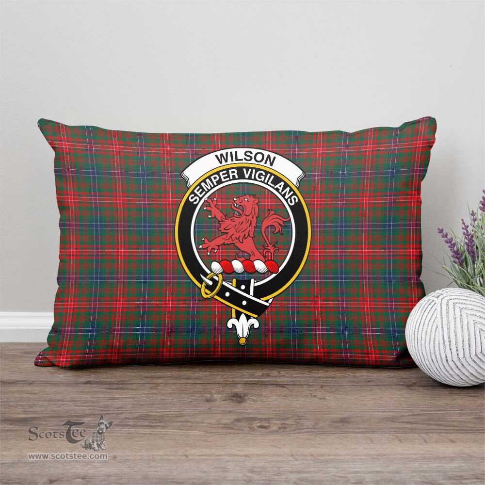 ScotsTee Shop Scottish Wilson Modern Clan Crest Tartan Pillow/ Pillow Cover Tartan Accessories for Home