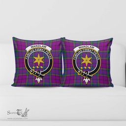 ScotsTee Shop Scottish Wardlaw Modern Clan Crest Tartan Pillow/ Pillow Cover Tartan Accessories for Home