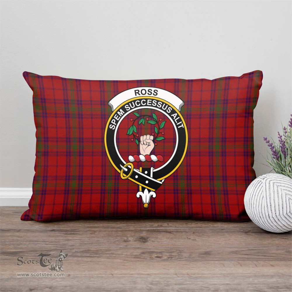 ScotsTee Shop Scottish Ross Old Clan Crest Tartan Pillow/ Pillow Cover Tartan Accessories for Home