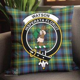 ScotsTee Shop Scottish Watson Ancient Clan Crest Tartan Pillow/ Pillow Cover Tartan Accessories for Home