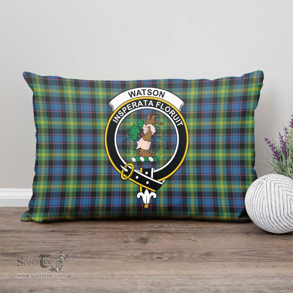 ScotsTee Shop Scottish Watson Ancient Clan Crest Tartan Pillow/ Pillow Cover Tartan Accessories for Home
