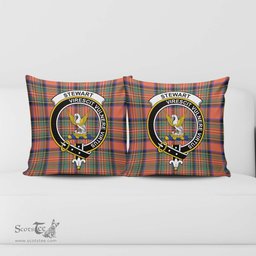 ScotsTee Shop Scottish Stewart Royal Ancient Clan Crest Tartan Pillow/ Pillow Cover Tartan Accessories for Home