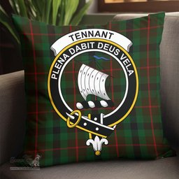 ScotsTee Shop Scottish Tennant Clan Crest Tartan Pillow/ Pillow Cover Tartan Accessories for Home