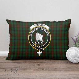 ScotsTee Shop Scottish Tennant Clan Crest Tartan Pillow/ Pillow Cover Tartan Accessories for Home