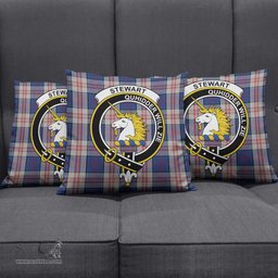 ScotsTee Shop Scottish Stewart of Appin Hunting Dress Clan Crest Tartan Pillow/ Pillow Cover Tartan Accessories for Home