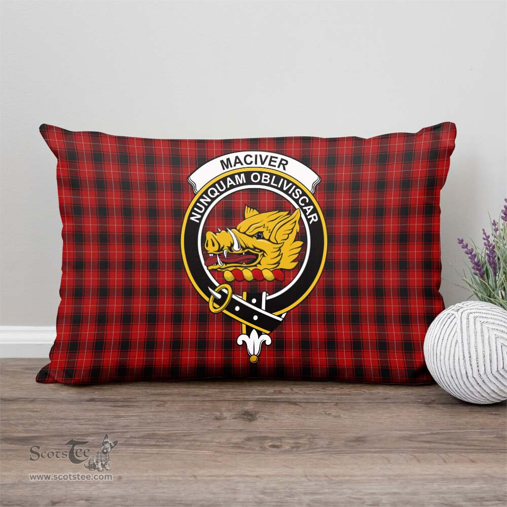 ScotsTee Shop Scottish MacIver Clan Crest Tartan Pillow/ Pillow Cover Tartan Accessories for Home