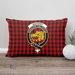 ScotsTee Shop Scottish MacIver Clan Crest Tartan Pillow/ Pillow Cover Tartan Accessories for Home