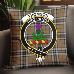 ScotsTee Shop Scottish Thomson Camel Clan Crest Tartan Pillow/ Pillow Cover Tartan Accessories for Home