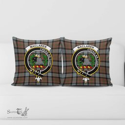 ScotsTee Shop Scottish MacLaren Weathered Clan Crest Tartan Pillow/ Pillow Cover Tartan Accessories for Home