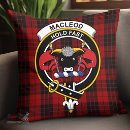 ScotsTee Shop Scottish MacLeod of Raasay Highland Clan Crest Tartan Pillow/ Pillow Cover Tartan Accessories for Home