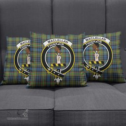 ScotsTee Shop Scottish MacLellan Ancient Clan Crest Tartan Pillow/ Pillow Cover Tartan Accessories for Home