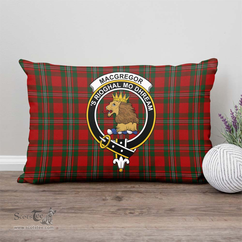 ScotsTee Shop Scottish MacGregor Clan Crest Tartan Pillow/ Pillow Cover Tartan Accessories for Home