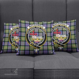 ScotsTee Shop Scottish MacDonald Ancient Clan Crest Tartan Pillow/ Pillow Cover Tartan Accessories for Home