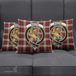 ScotsTee Shop Scottish MacFie Dress Clan Crest Tartan Pillow/ Pillow Cover Tartan Accessories for Home