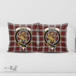 ScotsTee Shop Scottish MacFie Dress Clan Crest Tartan Pillow/ Pillow Cover Tartan Accessories for Home