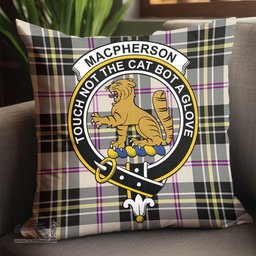 ScotsTee Shop Scottish MacPherson Dress Ancient Clan Crest Tartan Pillow/ Pillow Cover Tartan Accessories for Home