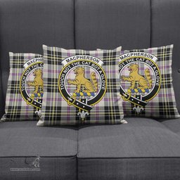 ScotsTee Shop Scottish MacPherson Dress Ancient Clan Crest Tartan Pillow/ Pillow Cover Tartan Accessories for Home