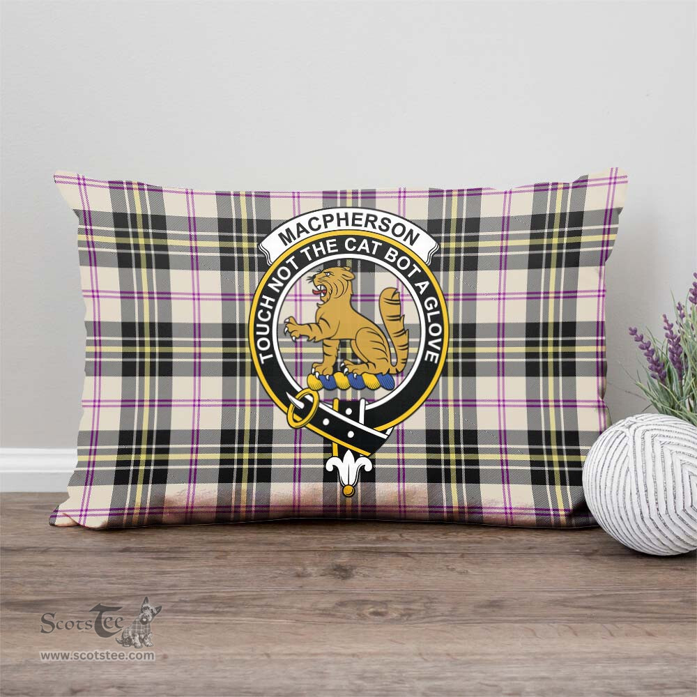 ScotsTee Shop Scottish MacPherson Dress Ancient Clan Crest Tartan Pillow/ Pillow Cover Tartan Accessories for Home