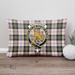 ScotsTee Shop Scottish MacPherson Dress Ancient Clan Crest Tartan Pillow/ Pillow Cover Tartan Accessories for Home