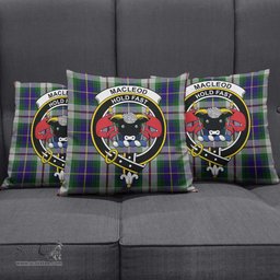 ScotsTee Shop Scottish MacLeod Of Californian Clan Crest Tartan Pillow/ Pillow Cover Tartan Accessories for Home
