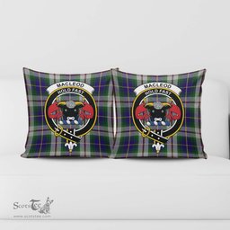 ScotsTee Shop Scottish MacLeod Of Californian Clan Crest Tartan Pillow/ Pillow Cover Tartan Accessories for Home