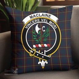 ScotsTee Shop Scottish MacLaine of Lochbuie Hunting Clan Crest Tartan Pillow/ Pillow Cover Tartan Accessories for Home