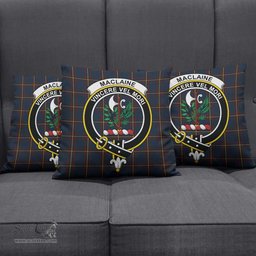 ScotsTee Shop Scottish MacLaine of Lochbuie Hunting Clan Crest Tartan Pillow/ Pillow Cover Tartan Accessories for Home