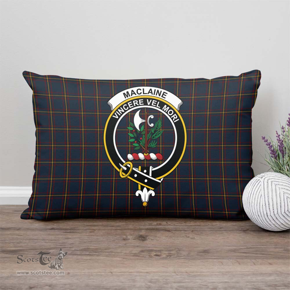 ScotsTee Shop Scottish MacLaine of Lochbuie Hunting Clan Crest Tartan Pillow/ Pillow Cover Tartan Accessories for Home