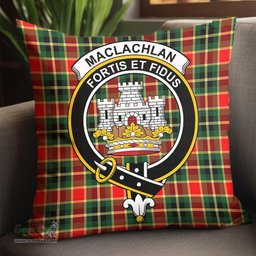 ScotsTee Shop Scottish MacLachlan Hunting Modern Clan Crest Tartan Pillow/ Pillow Cover Tartan Accessories for Home