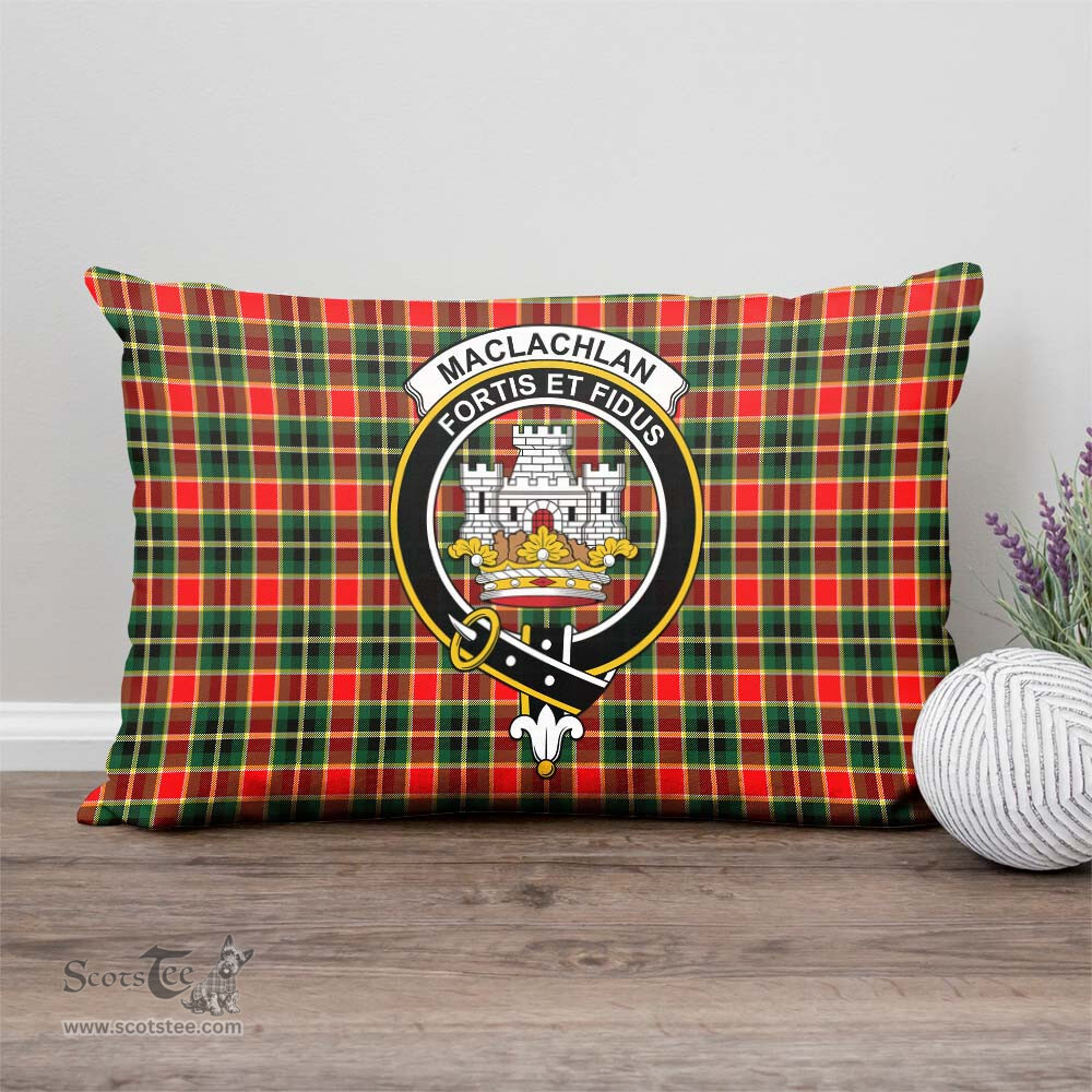 ScotsTee Shop Scottish MacLachlan Hunting Modern Clan Crest Tartan Pillow/ Pillow Cover Tartan Accessories for Home