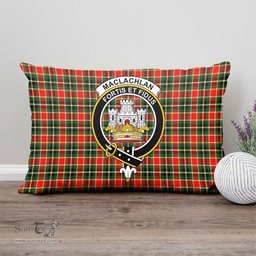 ScotsTee Shop Scottish MacLachlan Hunting Modern Clan Crest Tartan Pillow/ Pillow Cover Tartan Accessories for Home