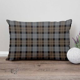 ScotsTee Shop Scottish MacKay Weathered Clan Tartan Pillow/ Pillow Cover Tartan Accessories for Home