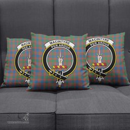 ScotsTee Shop Scottish MacIntyre Ancient Clan Crest Tartan Pillow/ Pillow Cover Tartan Accessories for Home