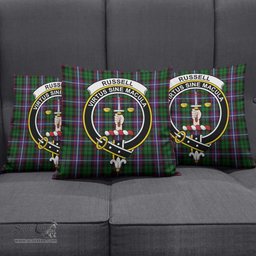 ScotsTee Shop Scottish Russell Clan Crest Tartan Pillow/ Pillow Cover Tartan Accessories for Home