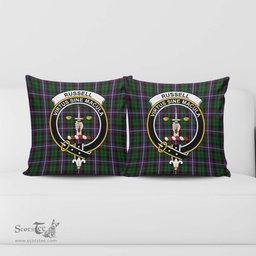 ScotsTee Shop Scottish Russell Clan Crest Tartan Pillow/ Pillow Cover Tartan Accessories for Home