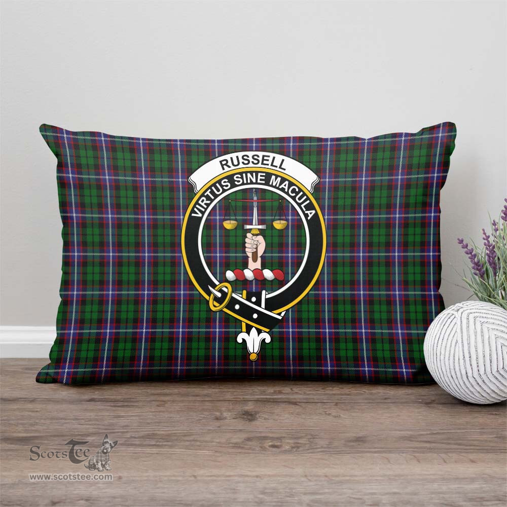 ScotsTee Shop Scottish Russell Clan Crest Tartan Pillow/ Pillow Cover Tartan Accessories for Home