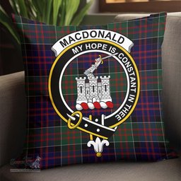 ScotsTee Shop Scottish MacDonald of Clan Ranald Clan Crest Tartan Pillow/ Pillow Cover Tartan Accessories for Home