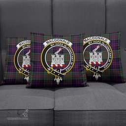 ScotsTee Shop Scottish MacDonald of Clan Ranald Clan Crest Tartan Pillow/ Pillow Cover Tartan Accessories for Home