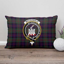 ScotsTee Shop Scottish MacDonald of Clan Ranald Clan Crest Tartan Pillow/ Pillow Cover Tartan Accessories for Home