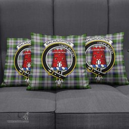 ScotsTee Shop Scottish MacNaughton Dress Clan Crest Tartan Pillow/ Pillow Cover Tartan Accessories for Home