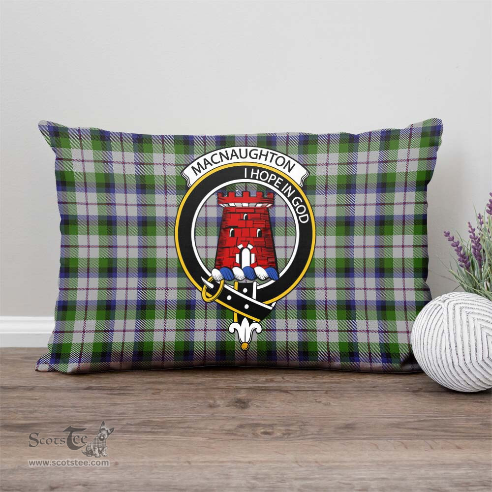 ScotsTee Shop Scottish MacNaughton Dress Clan Crest Tartan Pillow/ Pillow Cover Tartan Accessories for Home