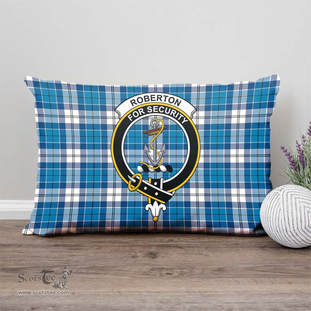ScotsTee Shop Scottish Roberton Clan Crest Tartan Pillow/ Pillow Cover Tartan Accessories for Home