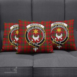 ScotsTee Shop Scottish MacColl Clan Crest Tartan Pillow/ Pillow Cover Tartan Accessories for Home