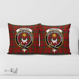 ScotsTee Shop Scottish MacColl Clan Crest Tartan Pillow/ Pillow Cover Tartan Accessories for Home