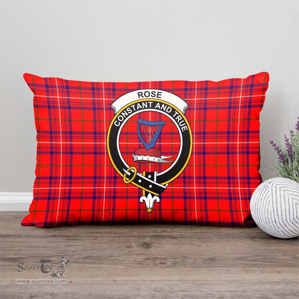 ScotsTee Shop Scottish Rose Modern Clan Crest Tartan Pillow/ Pillow Cover Tartan Accessories for Home