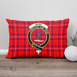 ScotsTee Shop Scottish Rose Modern Clan Crest Tartan Pillow/ Pillow Cover Tartan Accessories for Home
