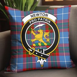 ScotsTee Shop Scottish Newton Clan Crest Tartan Pillow/ Pillow Cover Tartan Accessories for Home