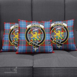 ScotsTee Shop Scottish Newton Clan Crest Tartan Pillow/ Pillow Cover Tartan Accessories for Home